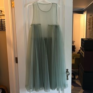 Anthropologie Layered Tulle Sheer Dress